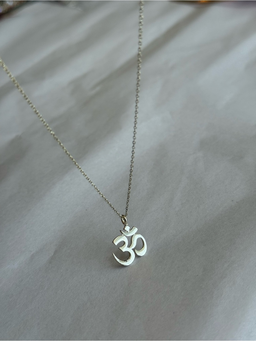 Om Yoga 925 Sterling Silver Pendant Dainty Necklace